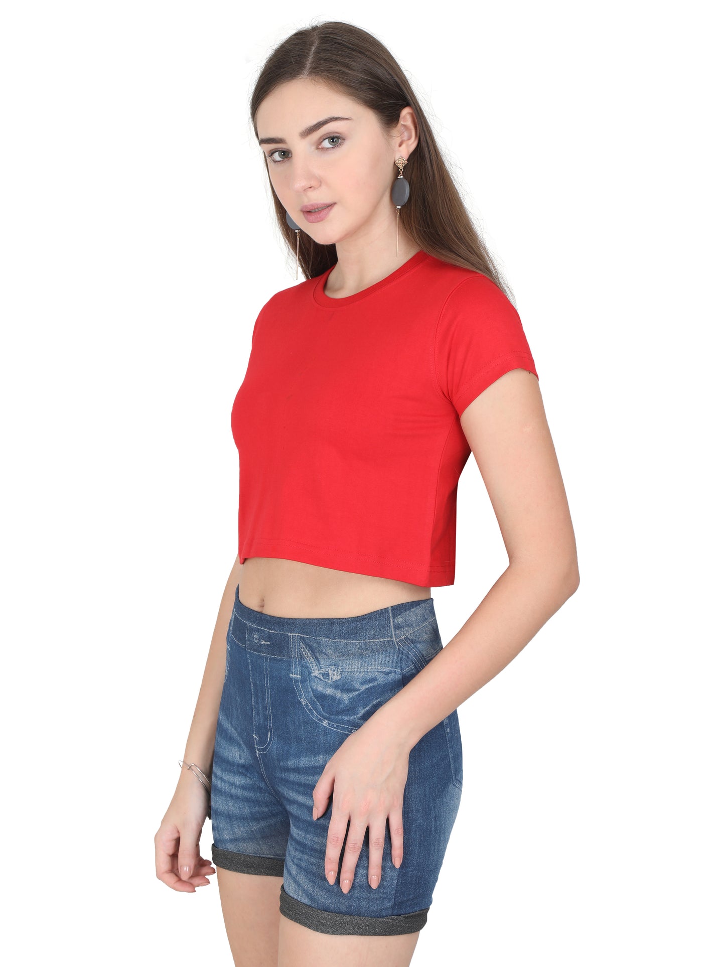 Woman Crop Tops Red