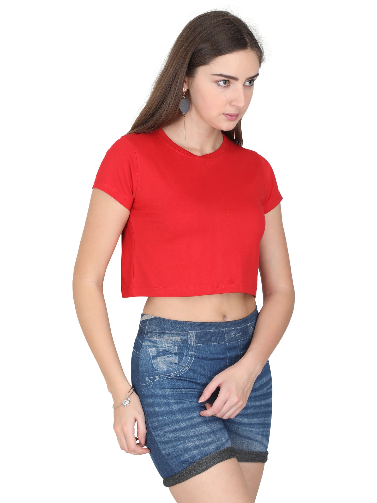 Woman Crop Tops Red