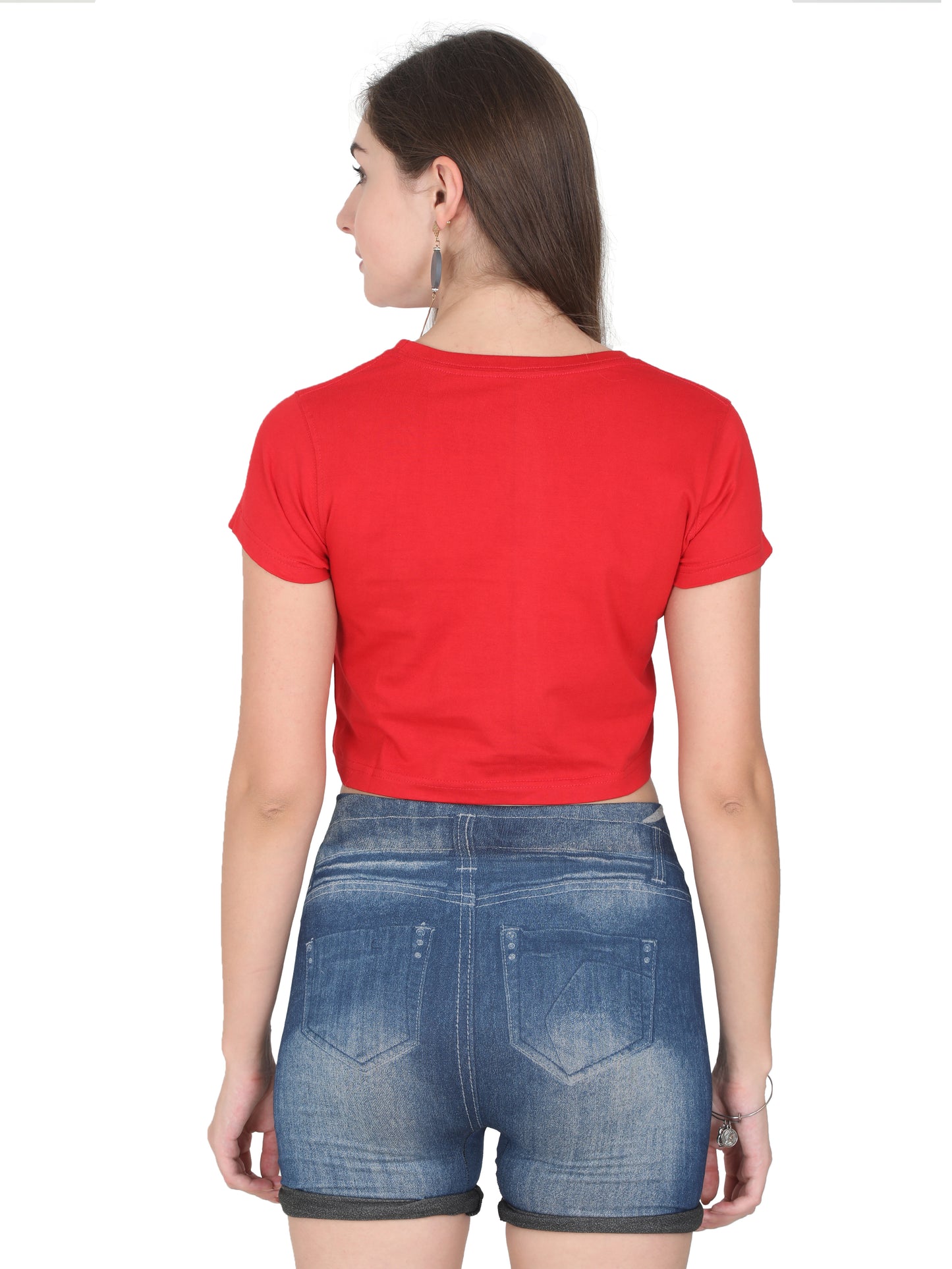 Woman Crop Tops Red